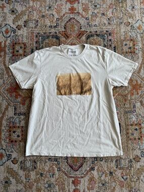 Frame Denim Men's Cream Graphic T-Shirt